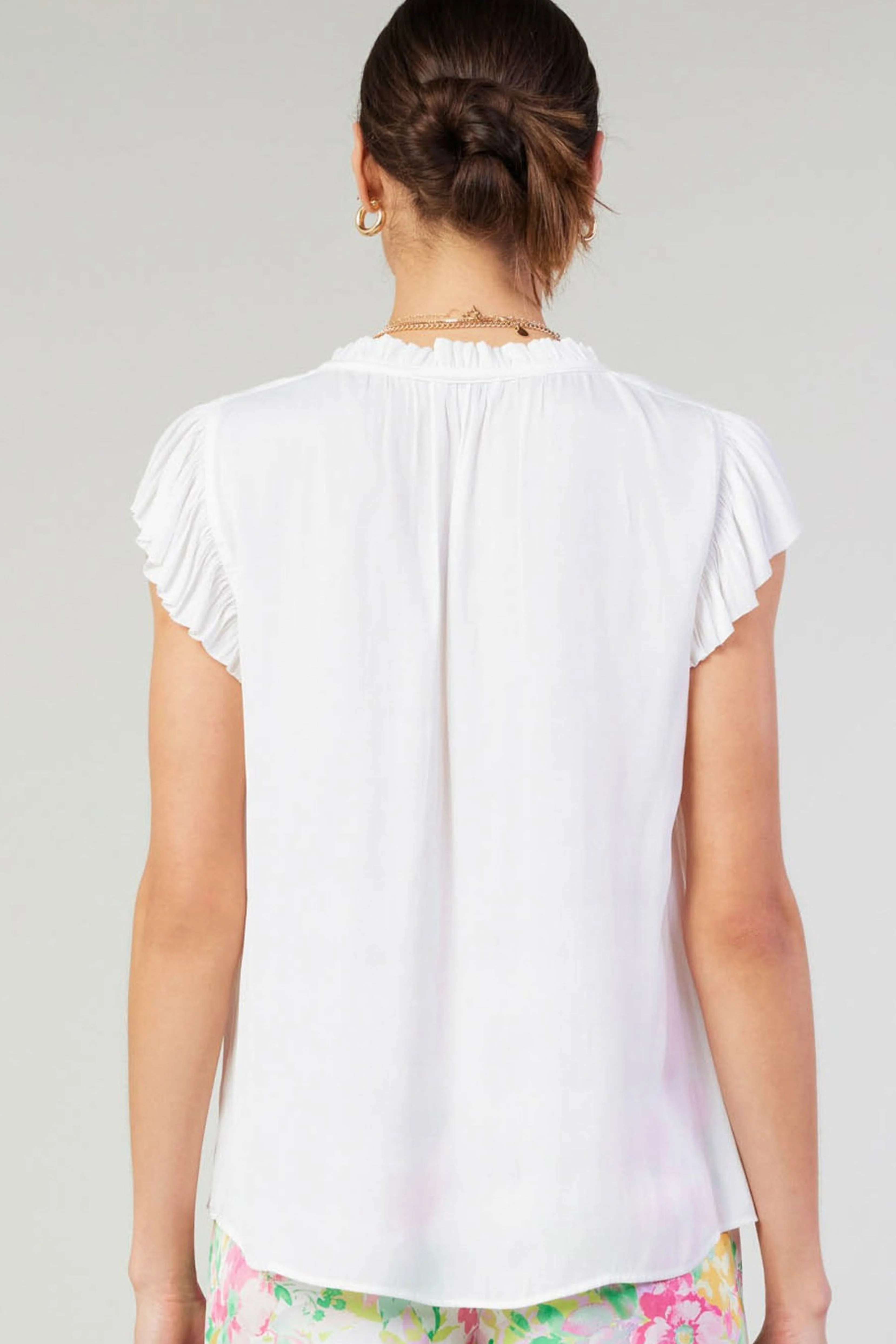 Short Sleeve Flutter Top - Image 11
