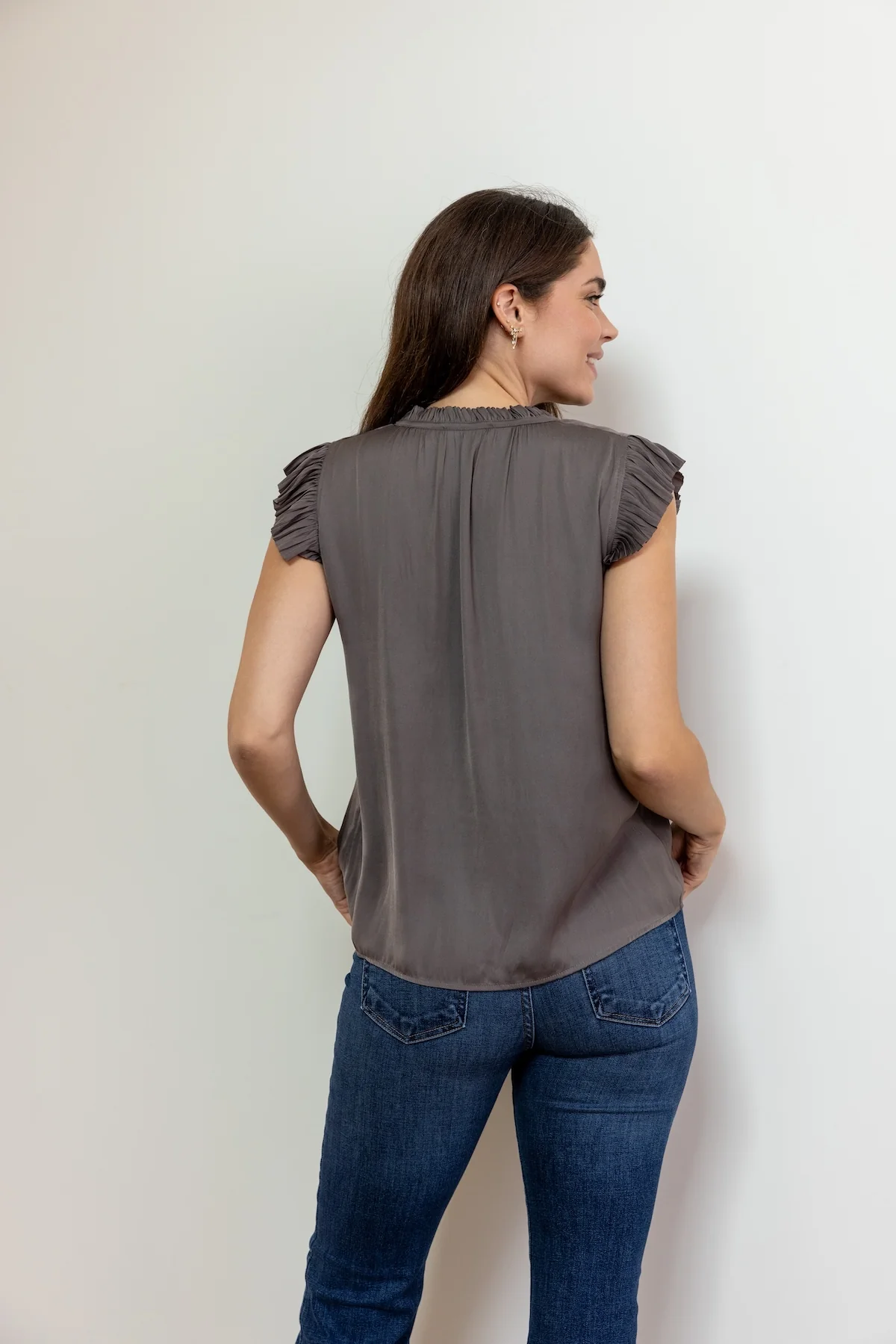 Short Sleeve Flutter Top - Image 3