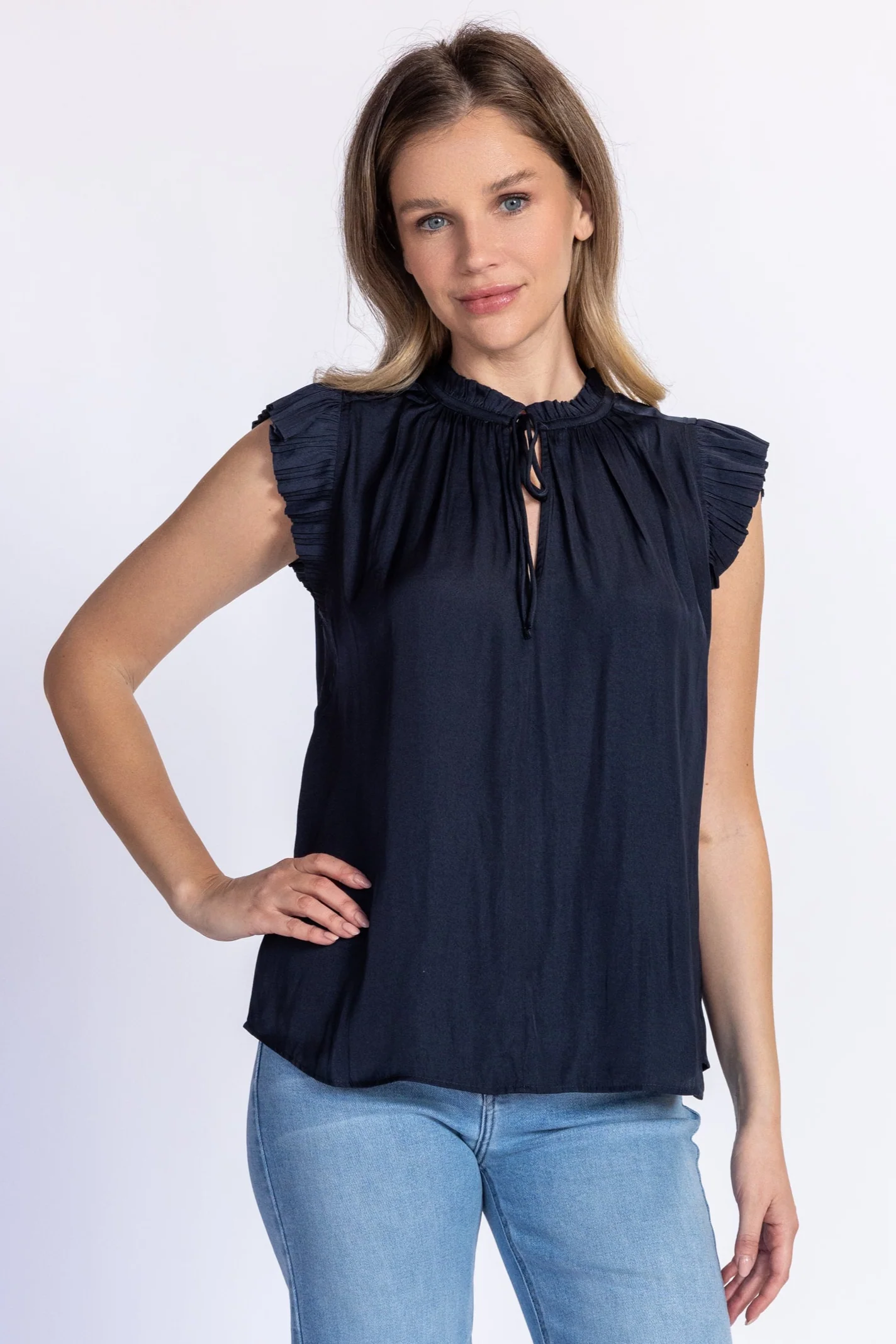 Short Sleeve Flutter Top - Image 7