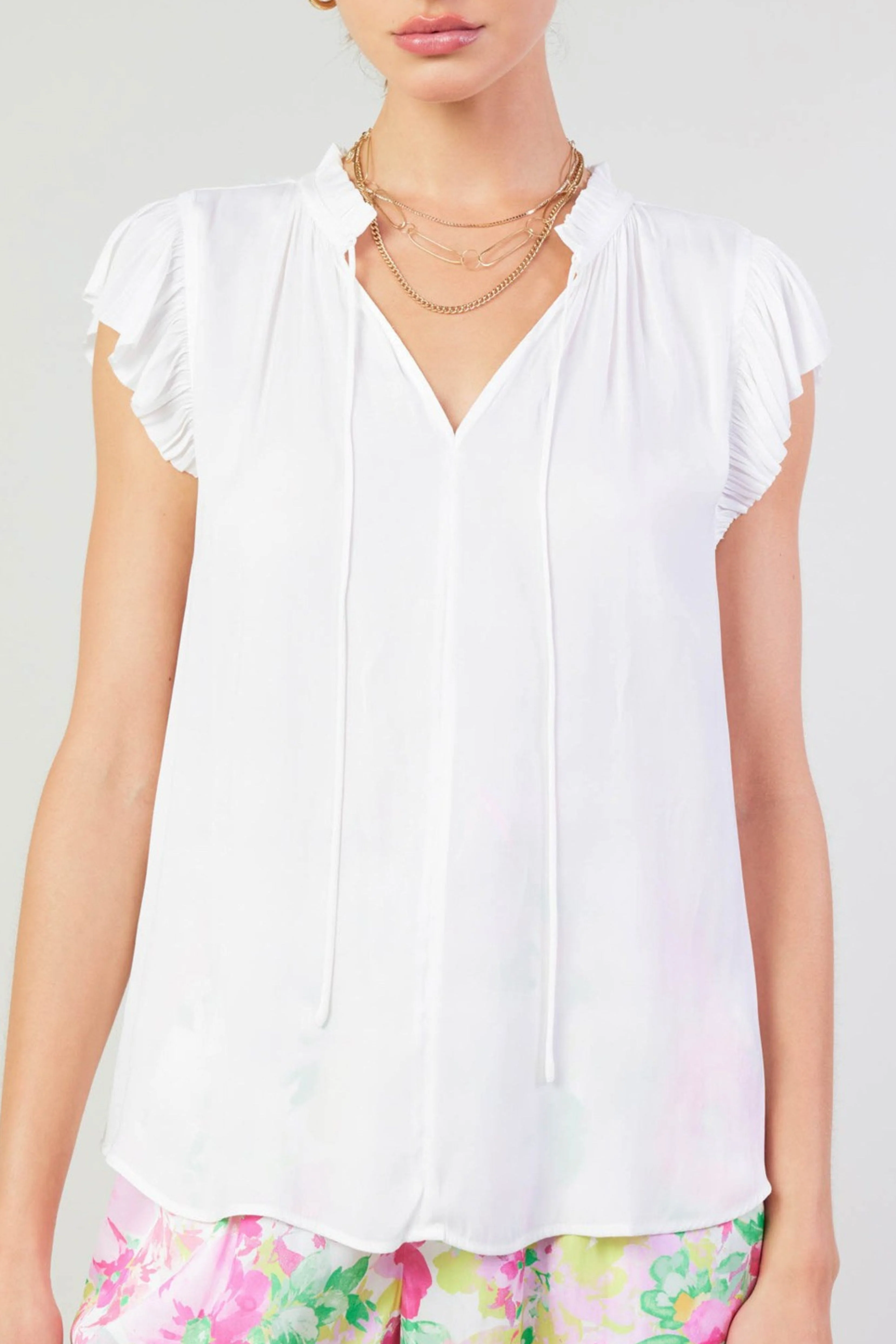 Short Sleeve Flutter Top - Image 9