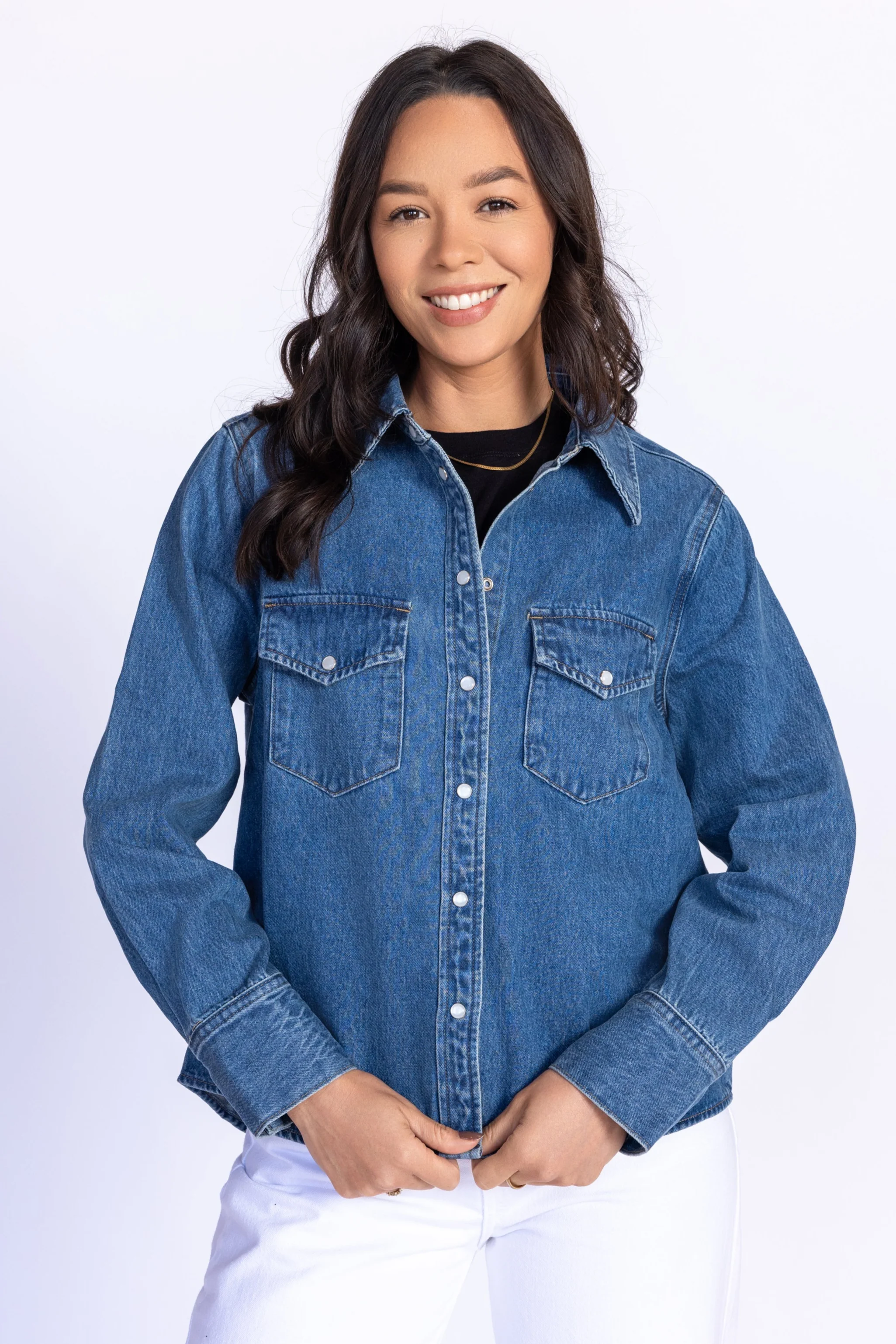 Western Denim Button Down - Image 3