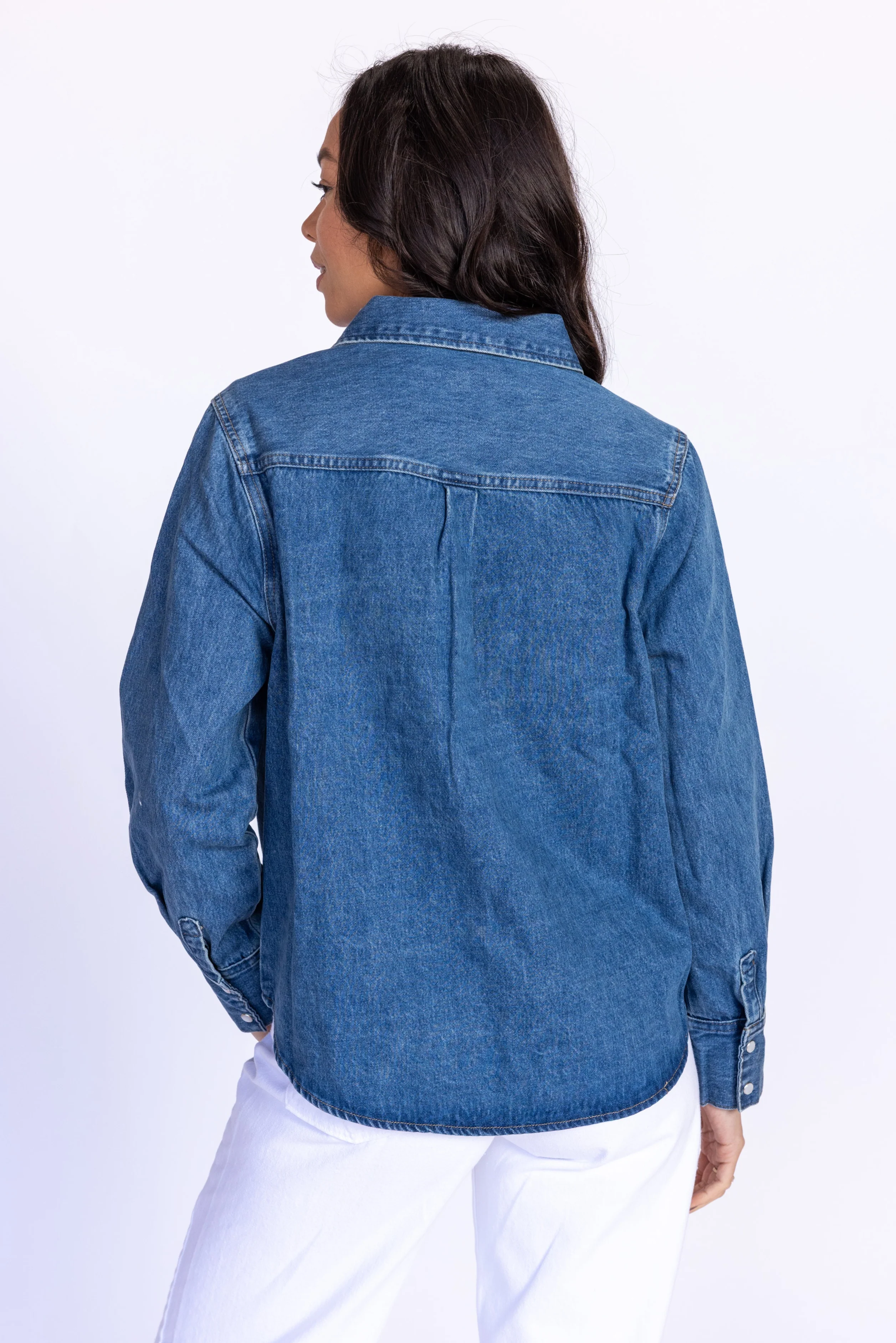 Western Denim Button Down - Image 4