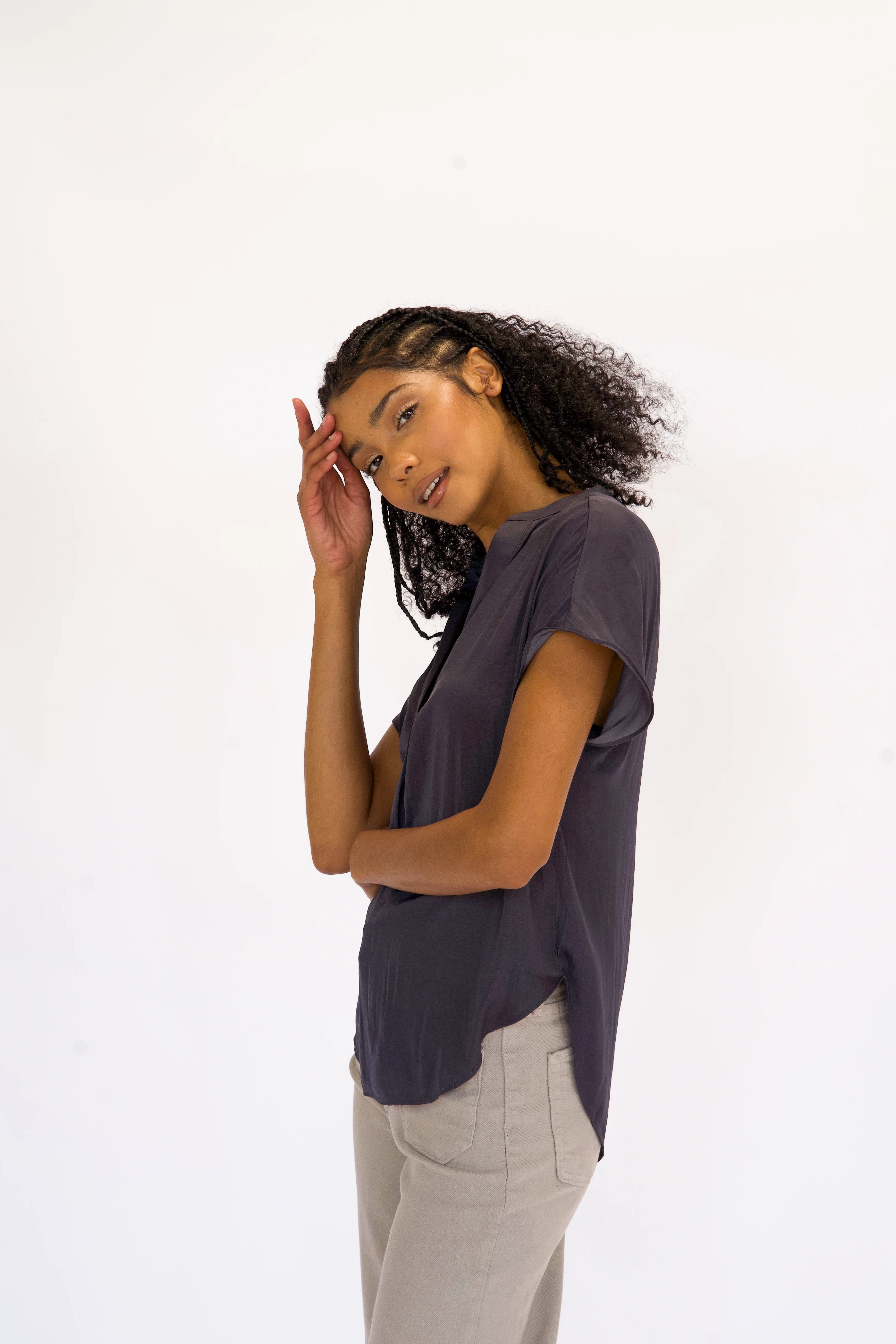 Everyday V-Neck Blouse - Image 19