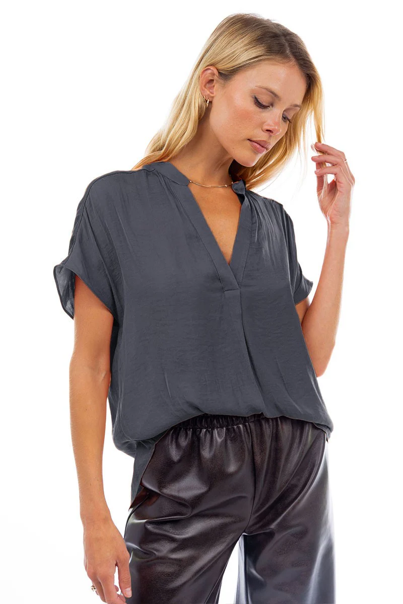 Everyday V-Neck Blouse - Image 3