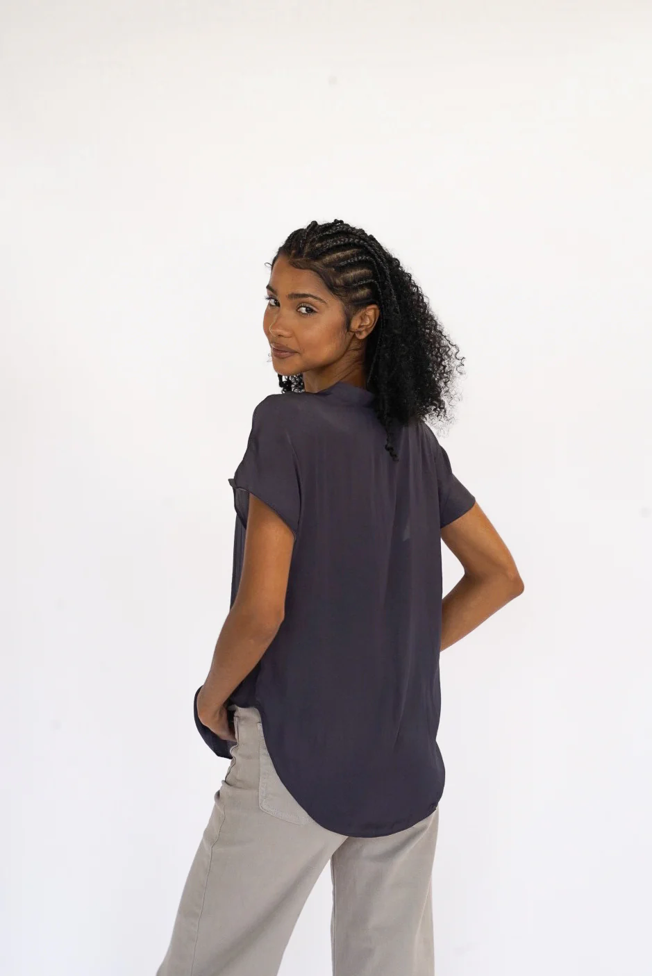 Everyday V-Neck Blouse - Image 6