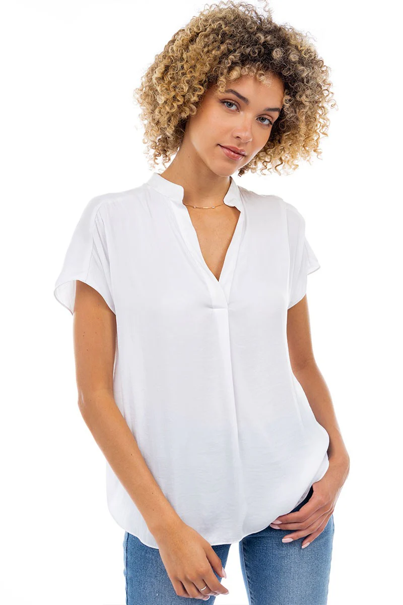 Everyday V-Neck Blouse - Image 8